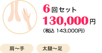 6回セット130,000円