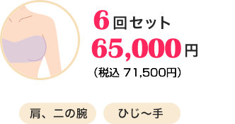 6回セット65,000円