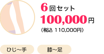 6回セット100,000円